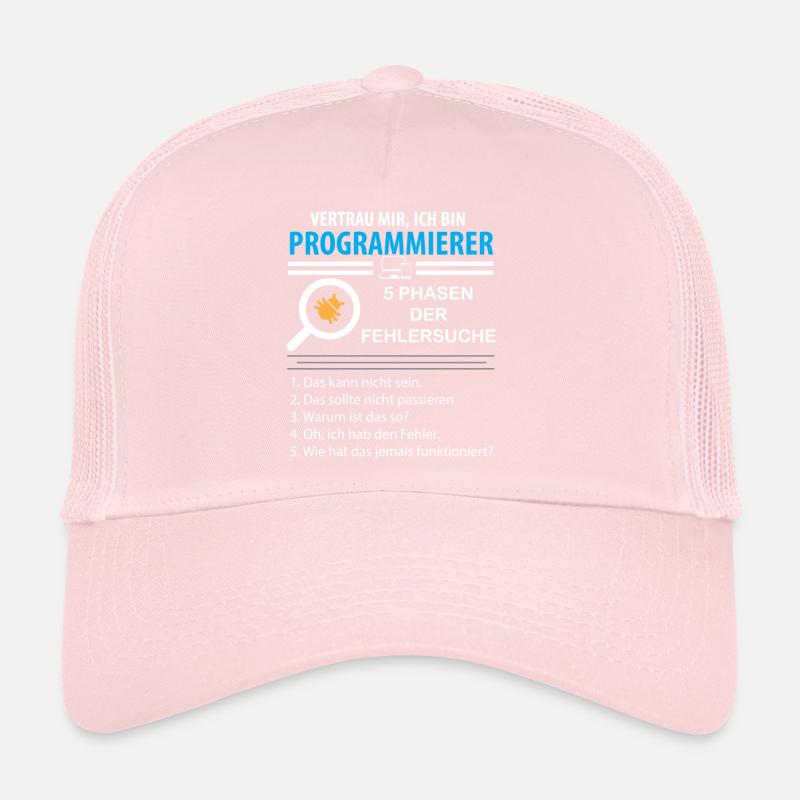 Vertrau mir ich bin Programmierer Nerd Geek Trucker Cap