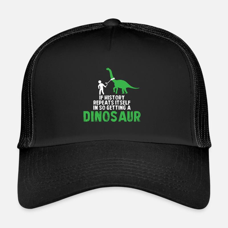 Ich möchte ein Dino sein Geschenk Tier tot Trucker Cap