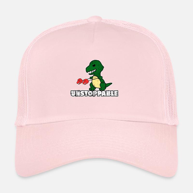 Dino Unstoppable Gift Enforce Motivation Trucker Cap