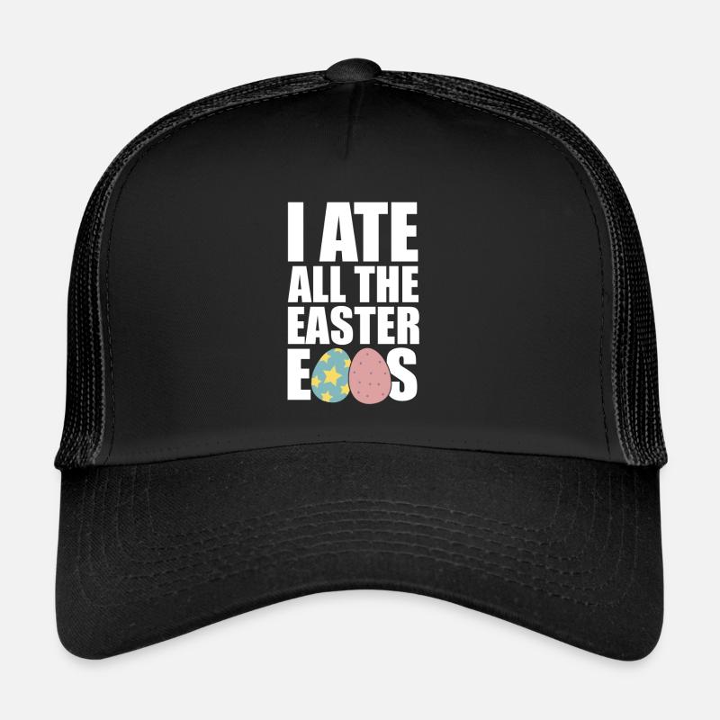 Oster Eier aufgegessen Geschenk Feier Hunger Essen Trucker Cap