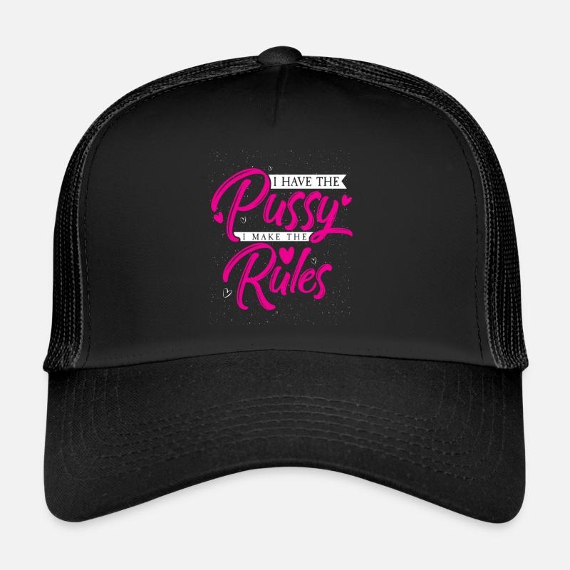 J’ai la chatte je fais les règles Mme droite Casquette trucker 