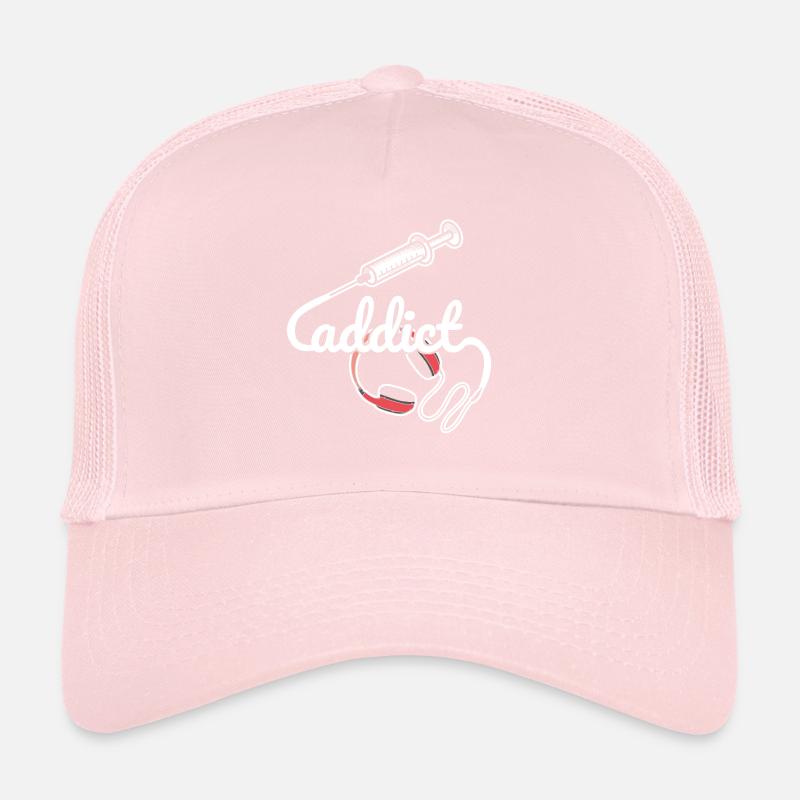 Musik Sucht verrückt nach Kopfhörer Geschenkidee Trucker Cap