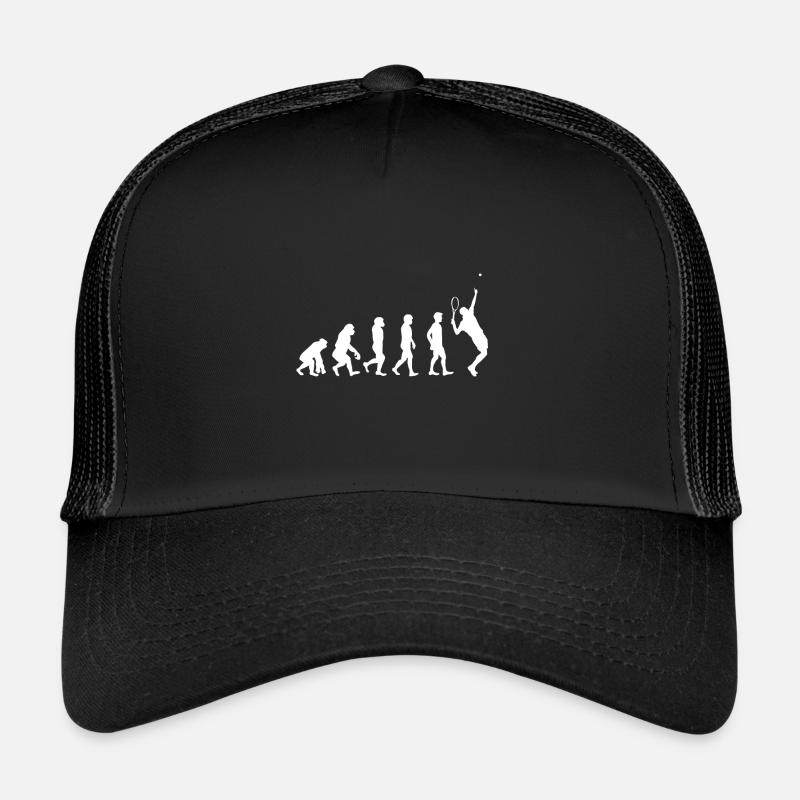 Tennis Evolution Entwicklung Ball Schläger Spiel Trucker Cap