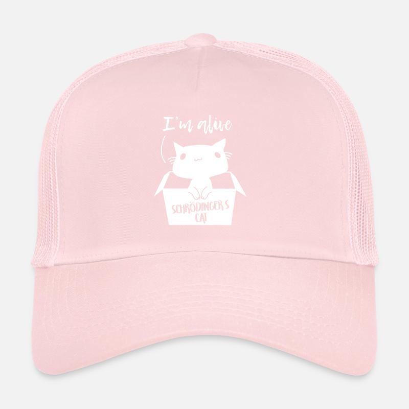 Schrödingers Katze Ich bin am Leben Tier Geschenk Trucker Cap