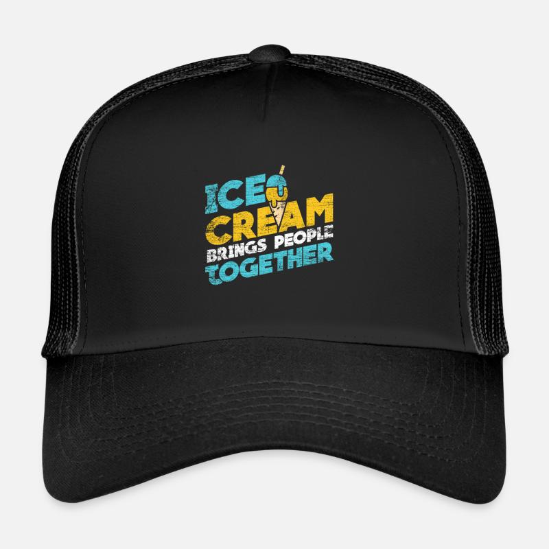 Crème glacée, popsicle, soleil, été, glace molle Casquette trucker 