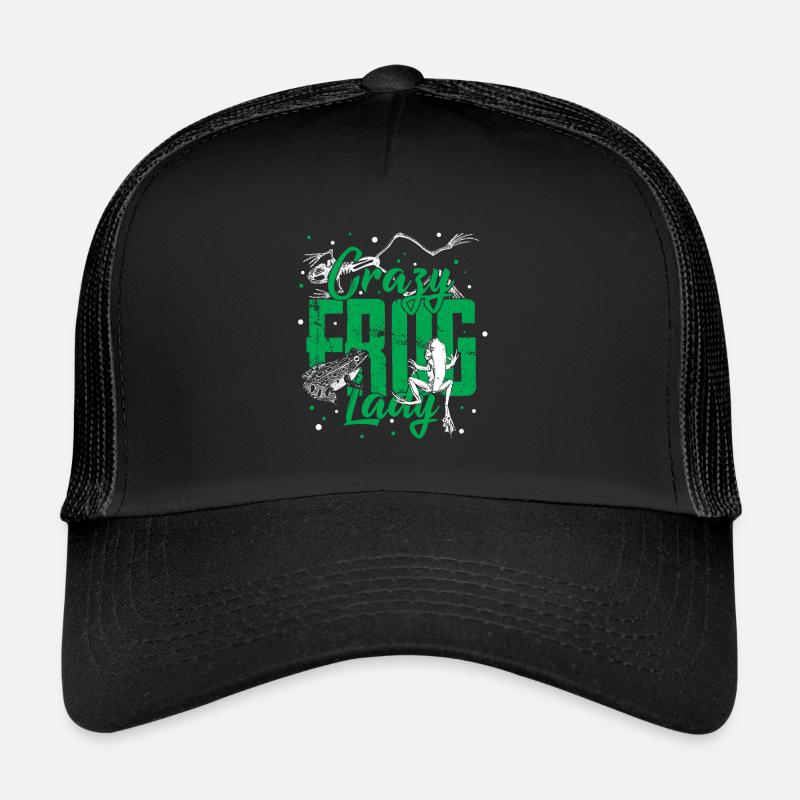 Crazy frog lady vintage animal eau cadeau Casquette trucker 