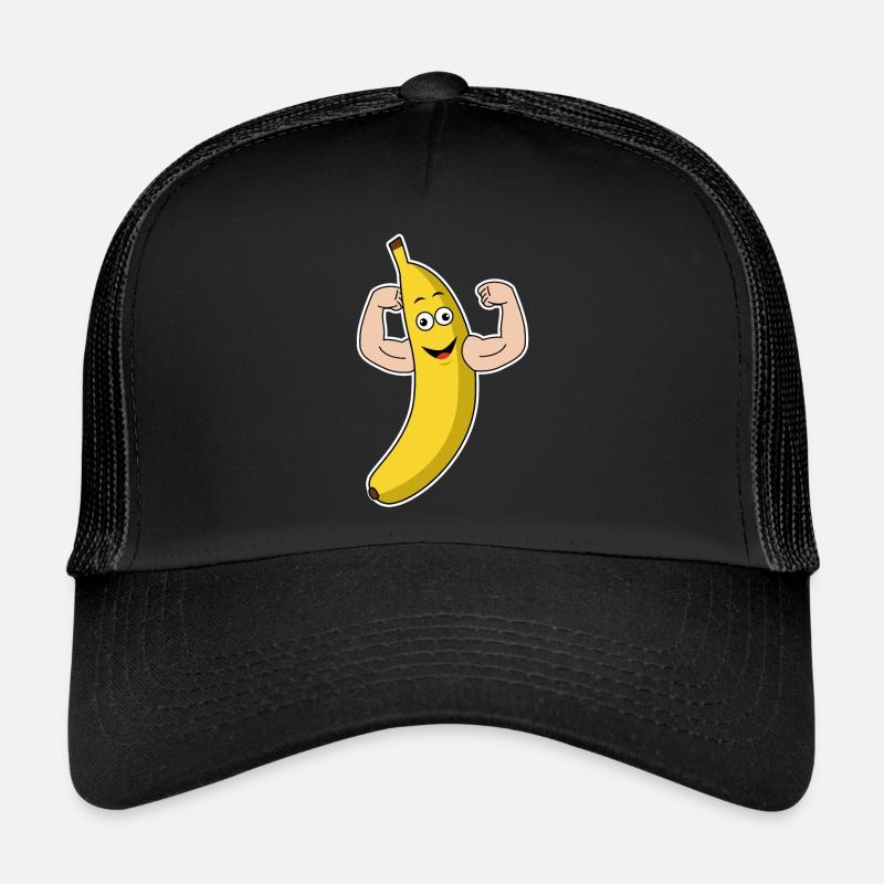 Cadeau de biceps de bodybuilding de muscle de force de banane Casquette trucker 
