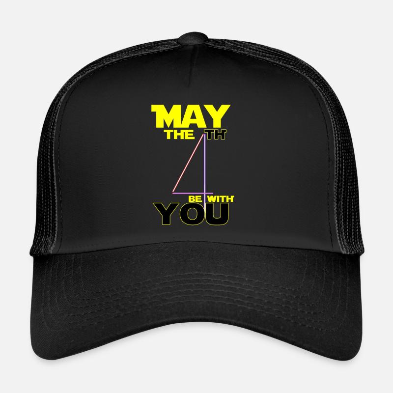 May 4 star power war movie code gift laser Trucker Cap
