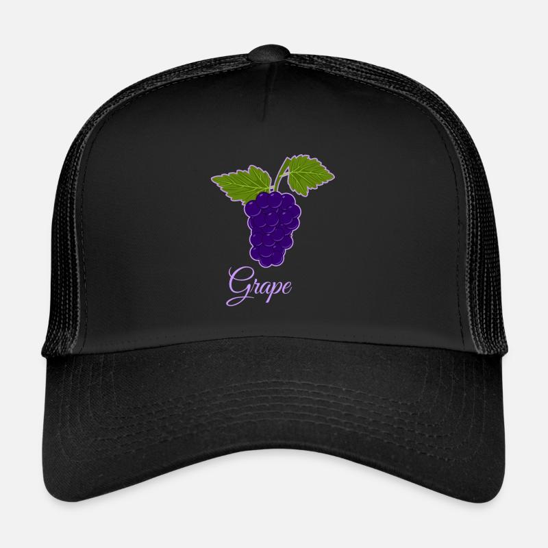 Traube Beeren Rebe Weintrauben Comic Geschenkidee Trucker Cap