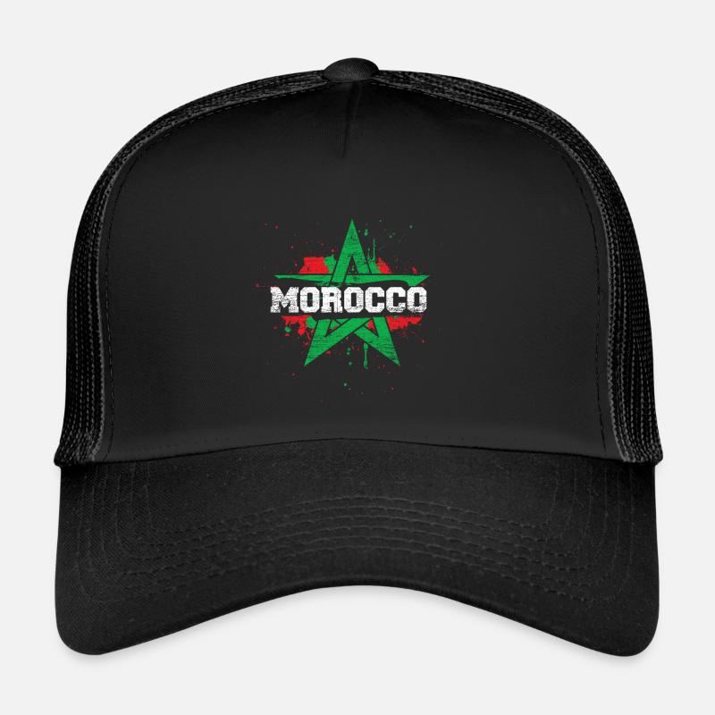 Maroc Pays Drapeau Coupe du Monde Afrique Casquette trucker 
