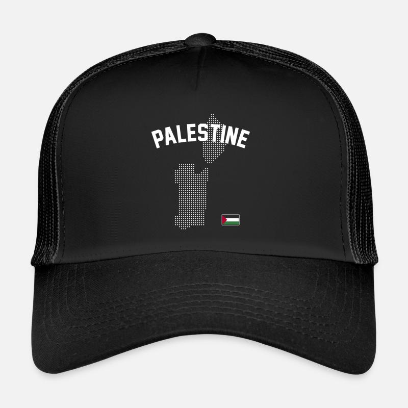 Carte de la Palestine Casquette trucker 