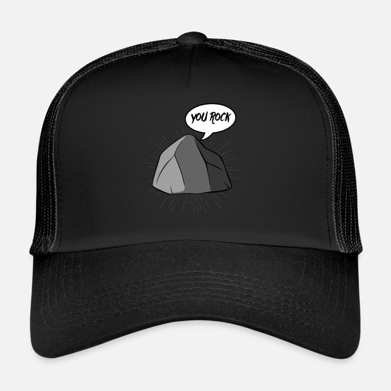 Rocher You Rock Cooles image idée cadeau pierre Casquette trucker 