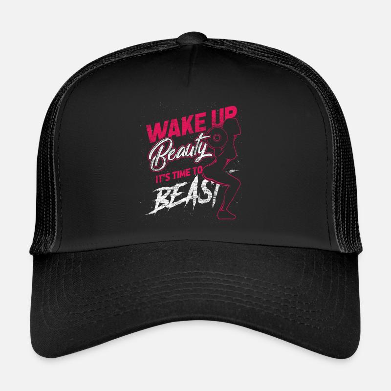 Sportswoman strength training bodybuilder beast training Trucker Cap