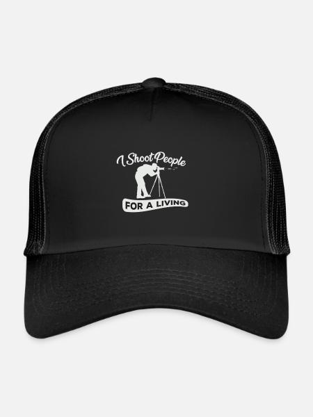 Fotograf - Trucker Cap - Schwarz/Schwarz