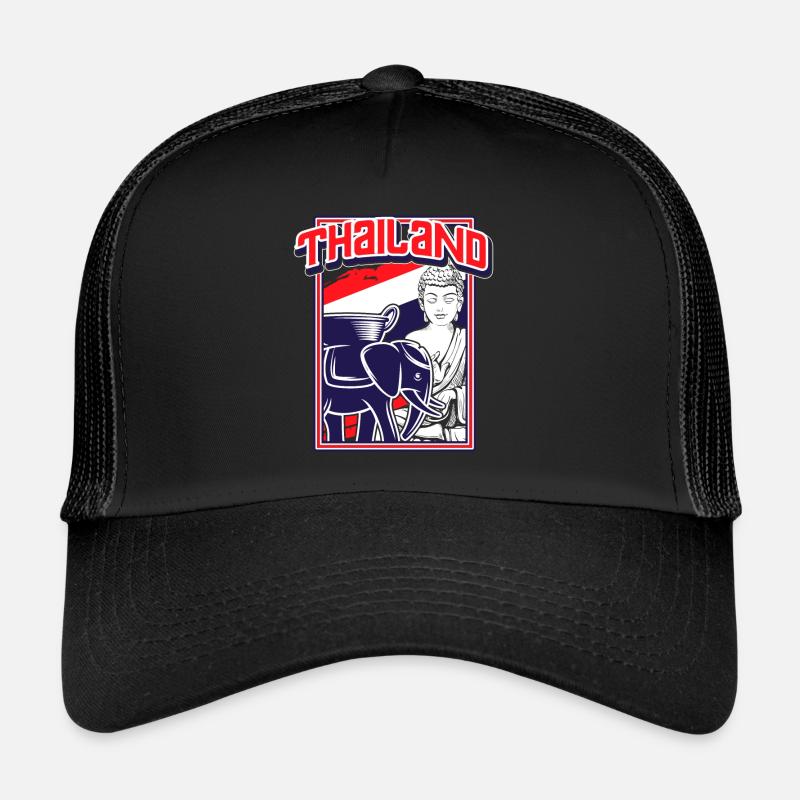 Thailand - Trucker Cap - Schwarz/Schwarz