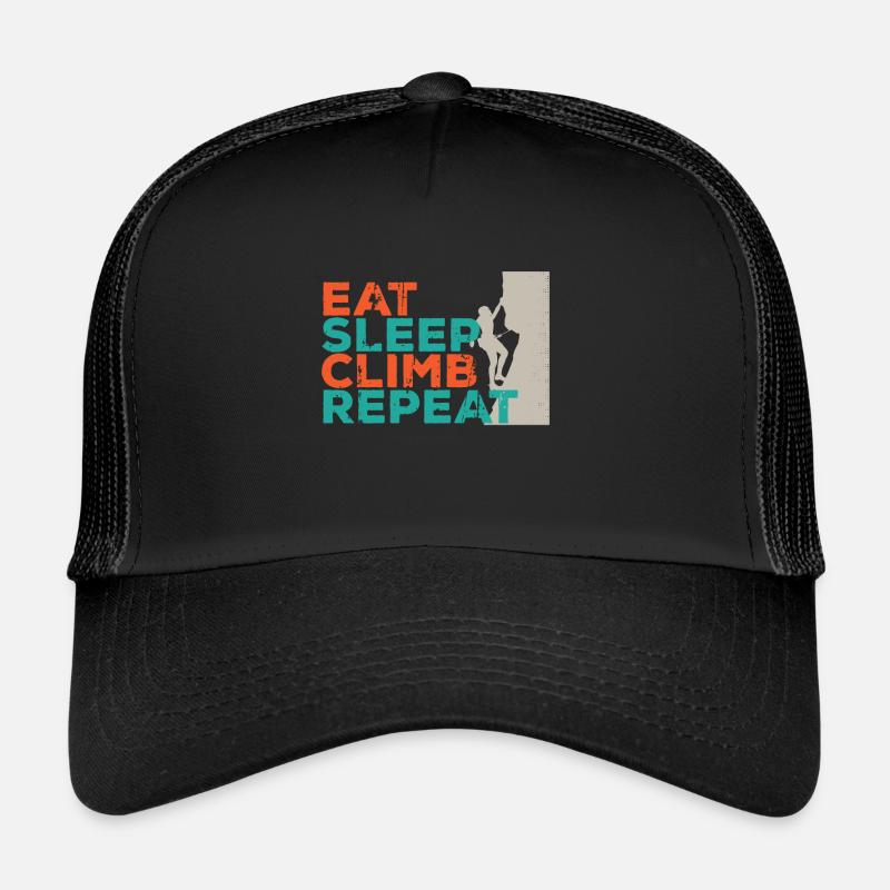 Bergsteigen - Trucker Cap - Schwarz/Schwarz
