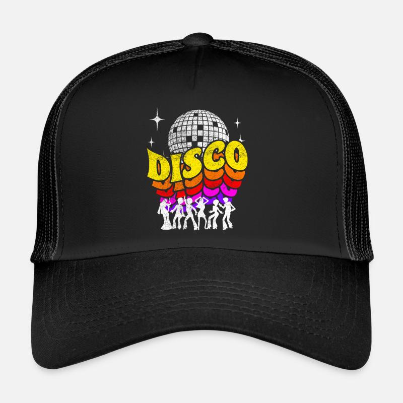 Vintage disco dancing - Trucker Cap - black/black