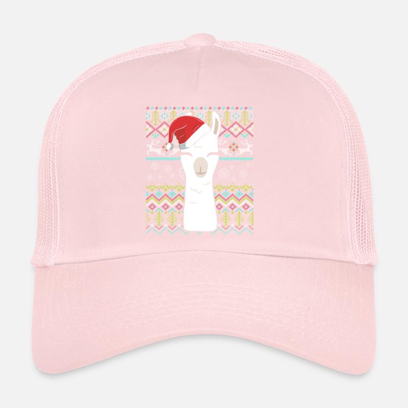 Lama de Noël Casquette trucker 