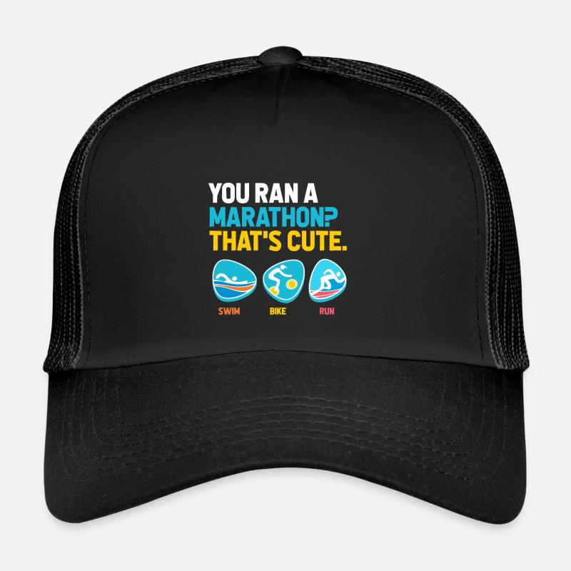Triathlon - Casquette trucker  - noir/noir