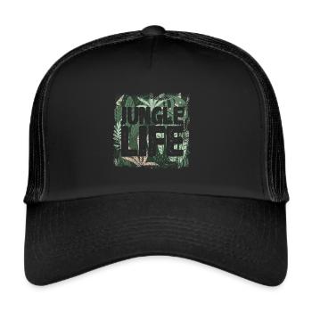 La vie dans la jungle - Casquette trucker  - noir/noir - Devant