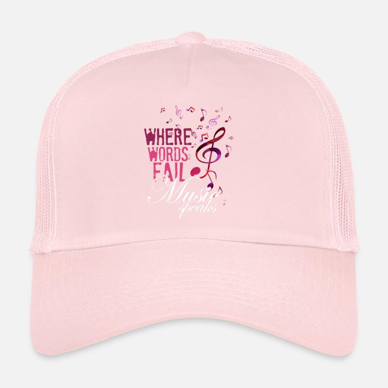 École de musique clef Casquette trucker 