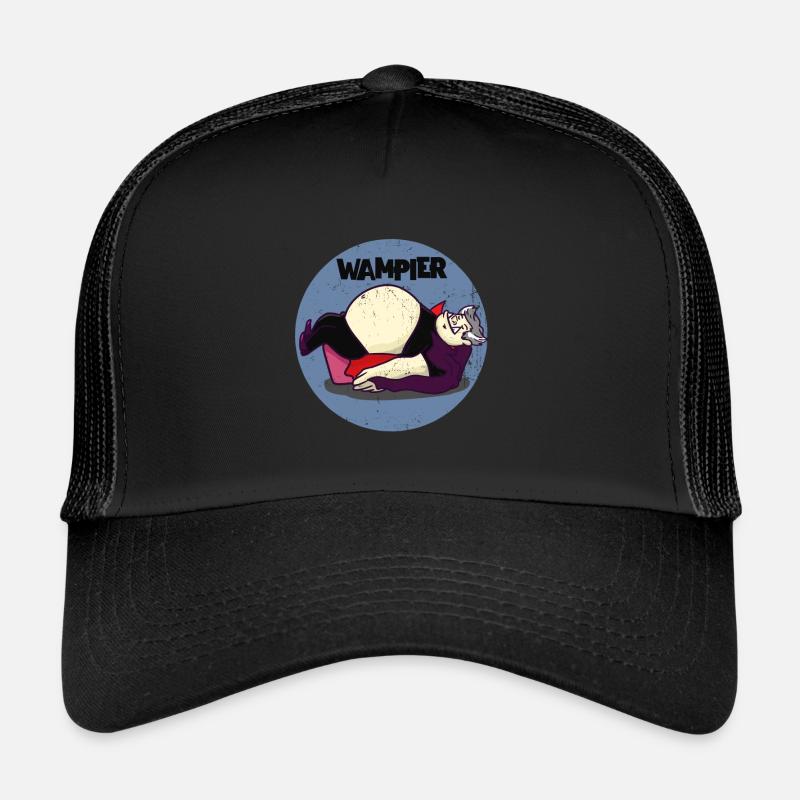 Wampier vampire fat fat word joke gift idea Trucker Cap