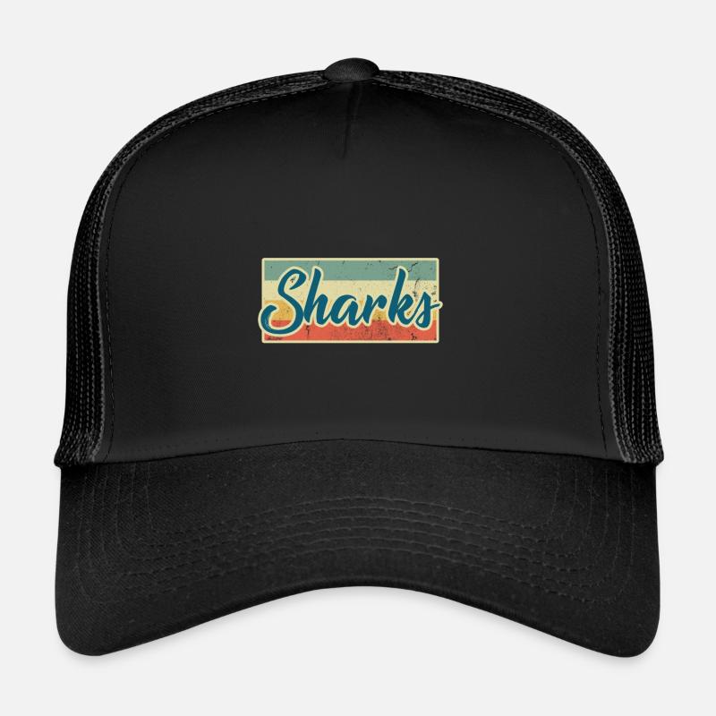 requin - Casquette trucker  - noir/noir
