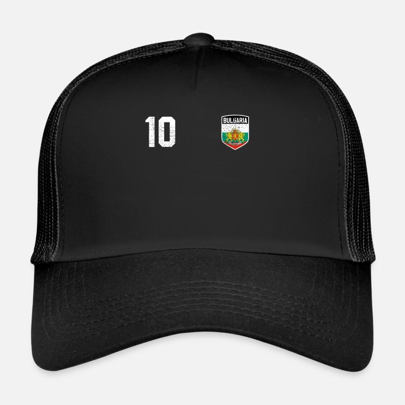 Bulgarien Trikot - Trucker Cap - Schwarz/Schwarz