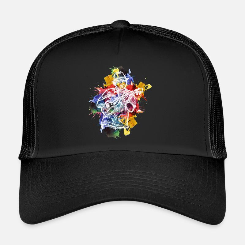 ukulélé - Casquette trucker  - noir/noir
