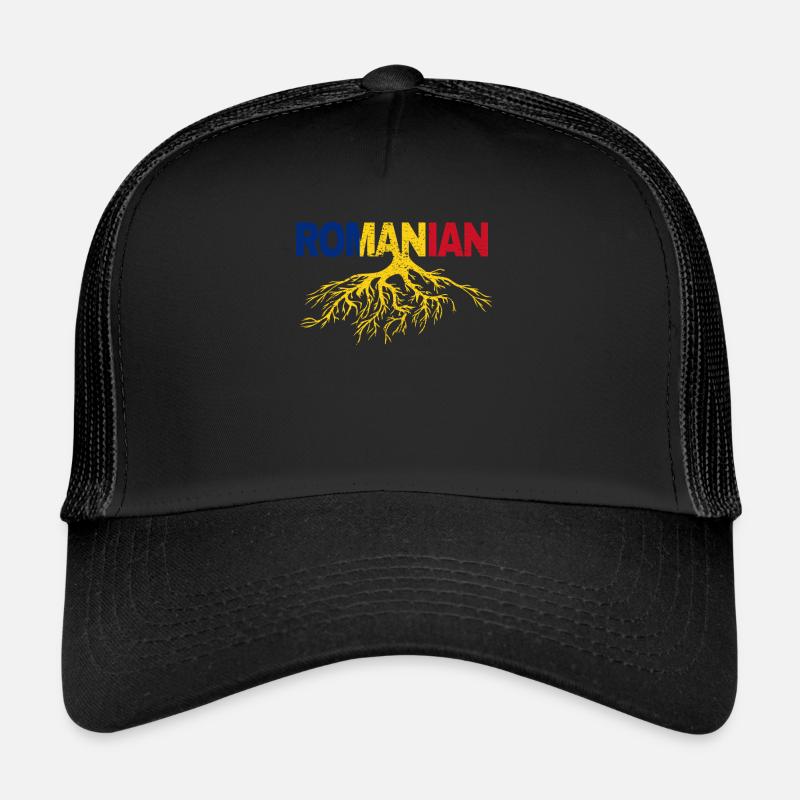 Roumanie - Casquette trucker - noir/noir