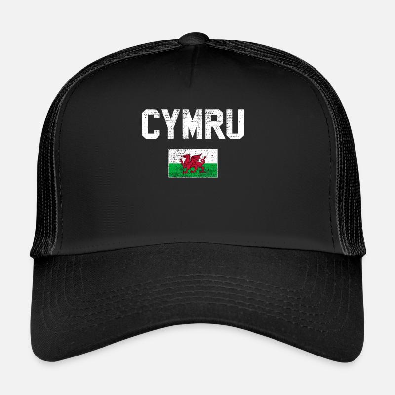 Drapeau du Pays de Galles Vintage Casquette trucker 