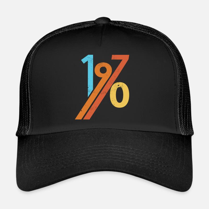 1970 - Trucker Cap - black/black