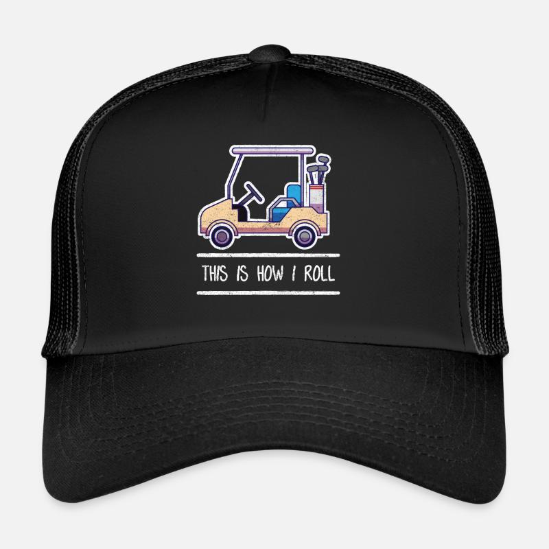 Golf - Trucker Cap - Schwarz/Schwarz