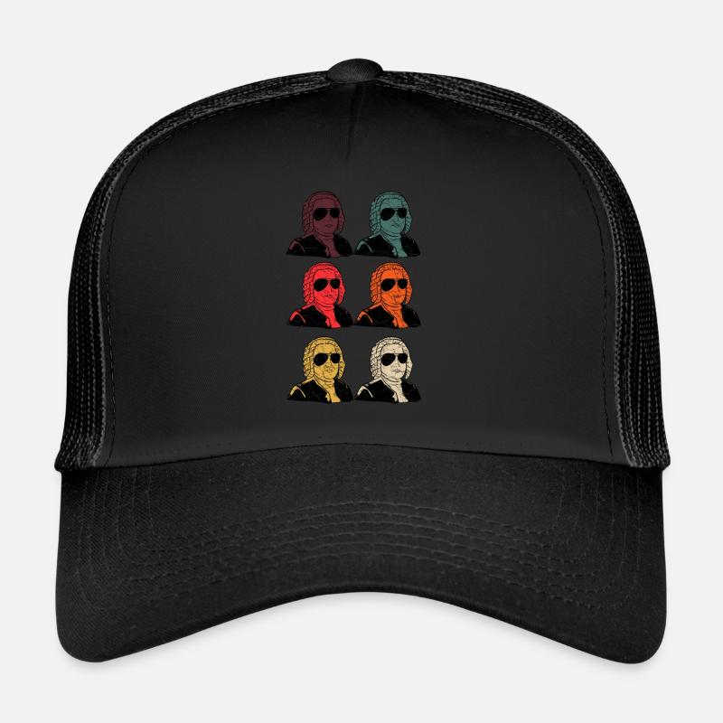 Retour Compositeur de musique classique - Casquette trucker  - noir/noir