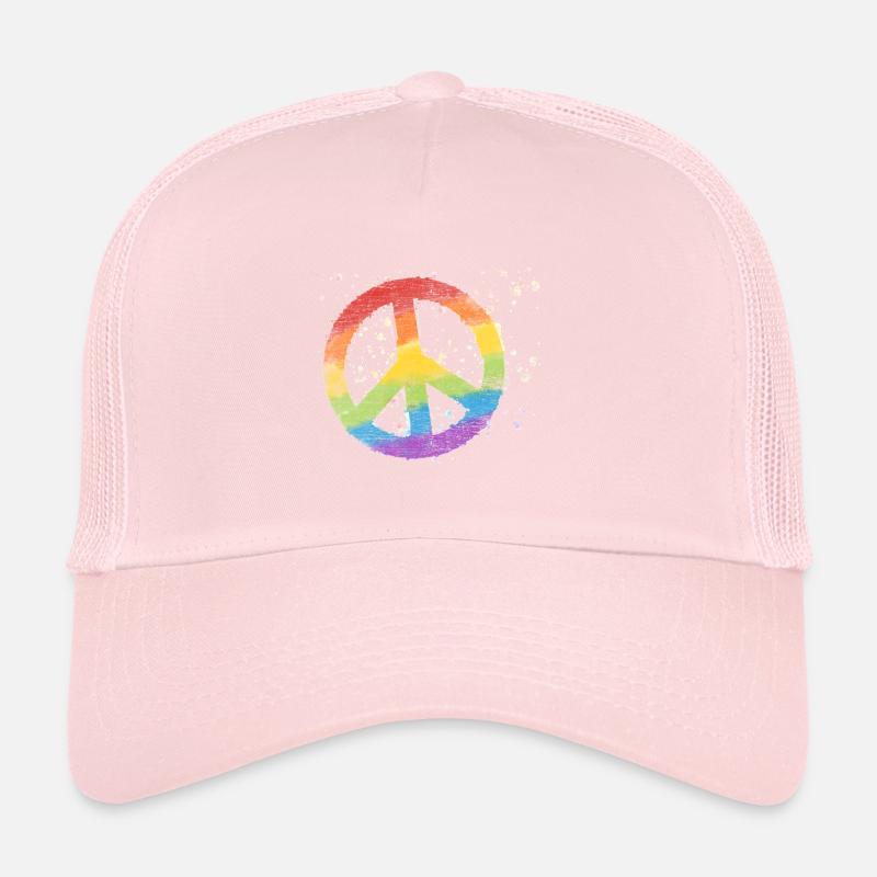 Peacezeichen Frieden Globalisierung Geschenk Trucker Cap