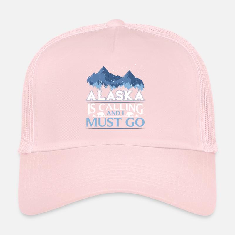 Alaska Winter Vacation Vacation Polar Bear Gift Trucker Cap