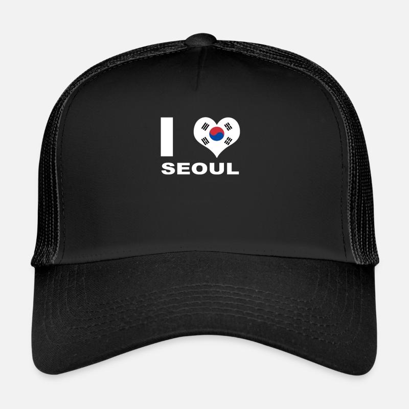 Seoul - Trucker Cap - Schwarz/Schwarz