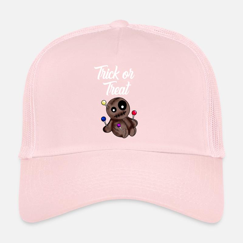 Trick or Treat Voodoo Doll Halloween Trucker Cap