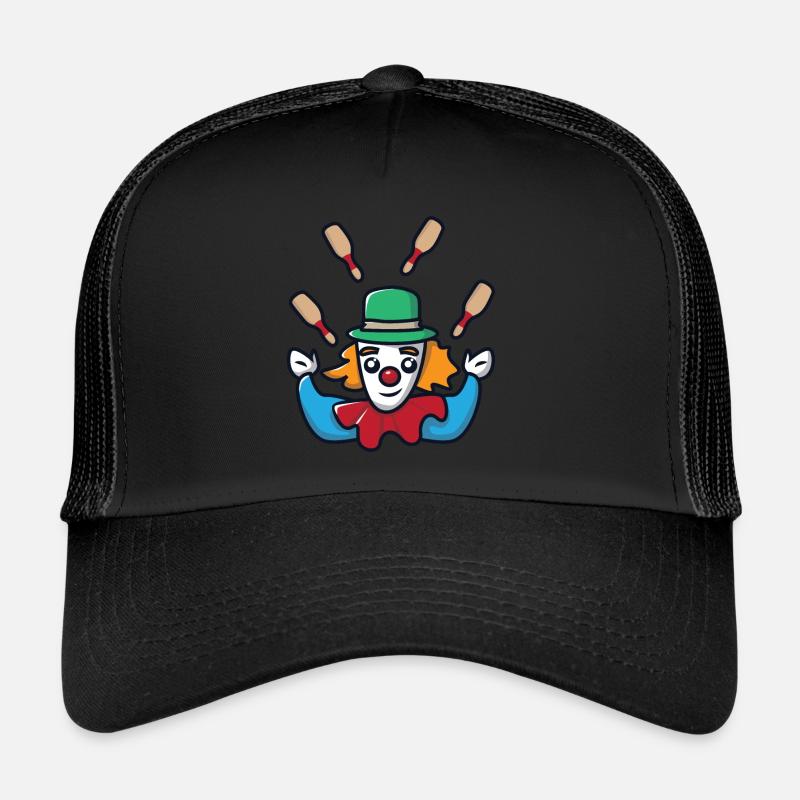 Jongleur Jongleur Clown De Cirque Casquette trucker 