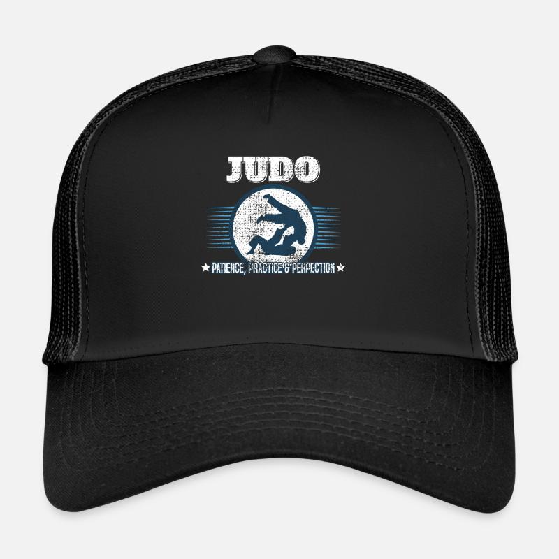 JUDO SHIRT - Trucker Cap - Schwarz/Schwarz