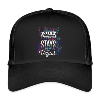 Las Vegas - Trucker Cap - black/black - Front
