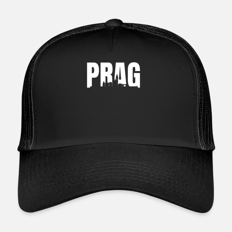 Prag - Trucker Cap - Schwarz/Schwarz