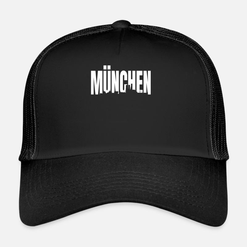 München - Trucker Cap - Schwarz/Schwarz