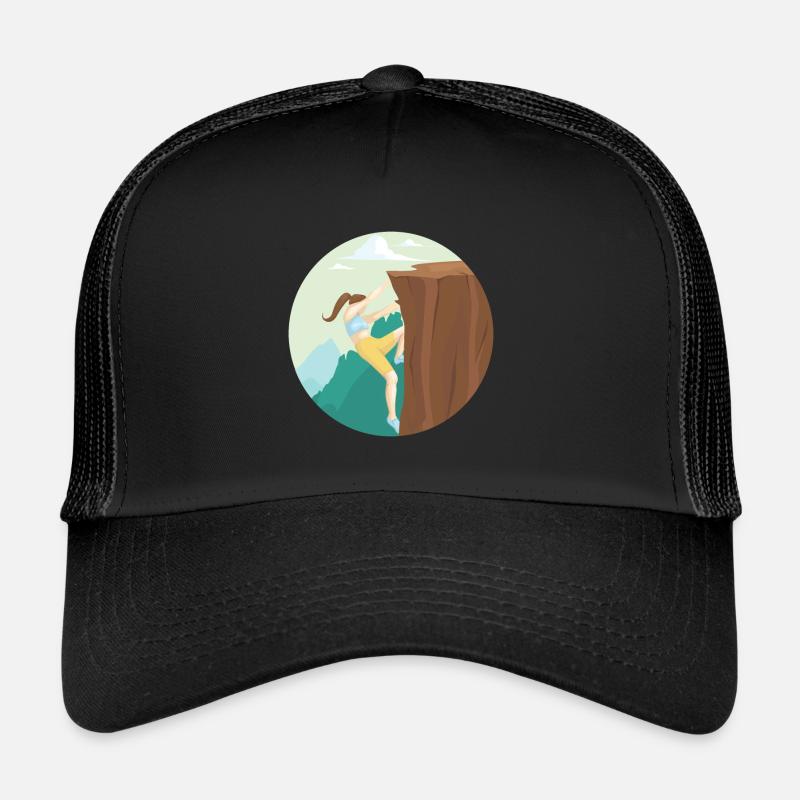 Climbing rock wall Trucker Cap