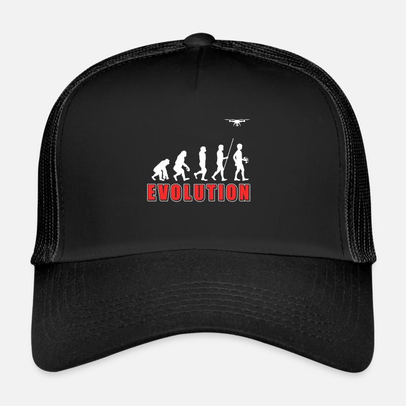 Drone Evolution - Casquette trucker  - noir/noir