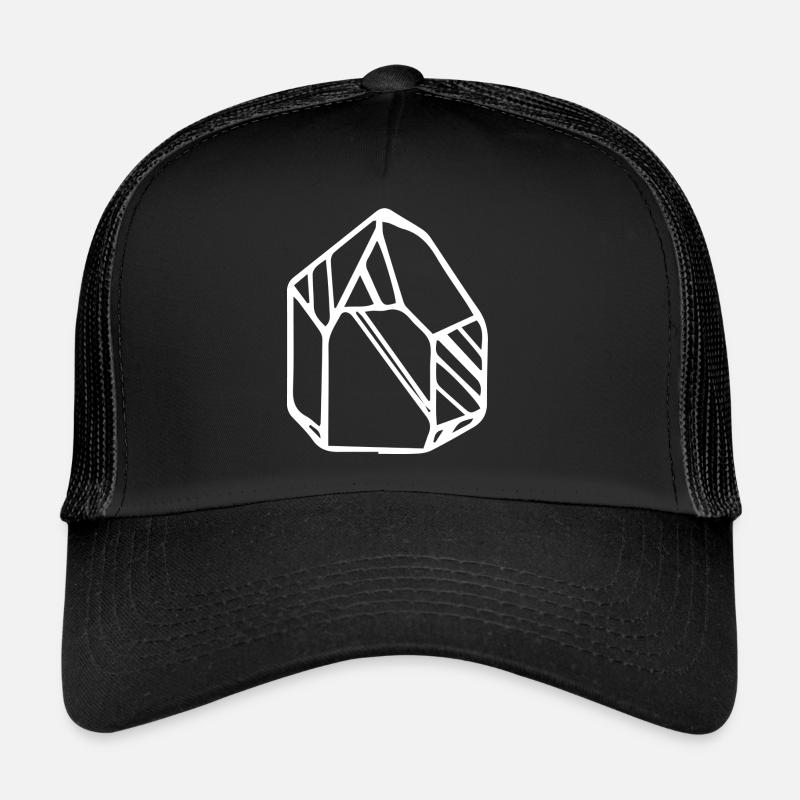 Edelstein Kristall kleines Motiv Geschenk Idee Trucker Cap