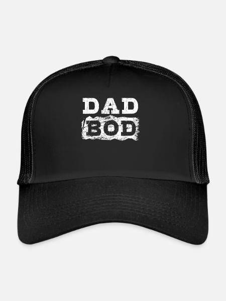 Papa bod - Casquette trucker  - noir/noir - Devant