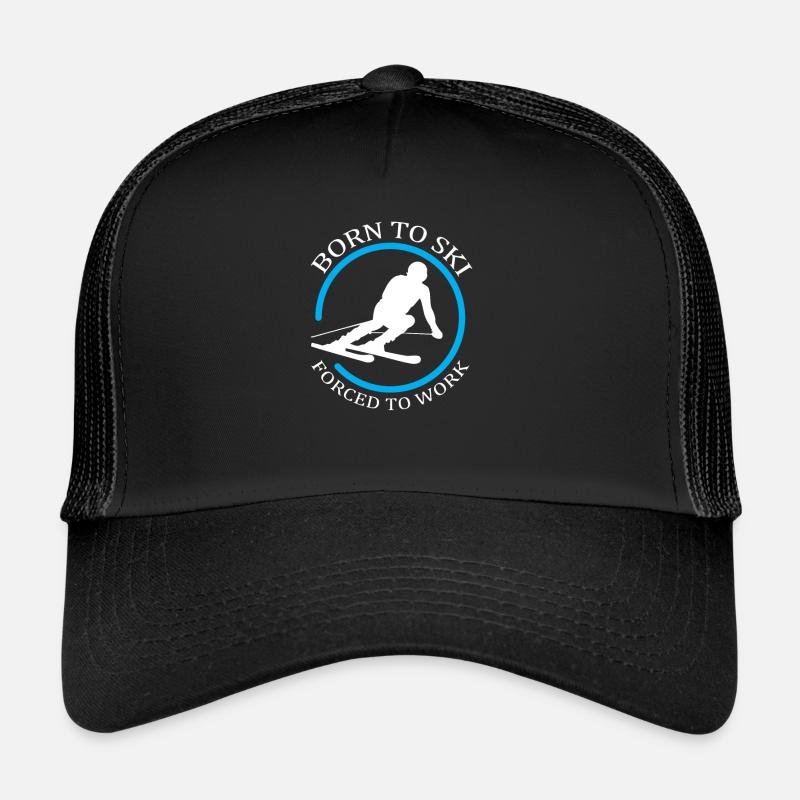 Ski - Trucker Cap - Schwarz/Schwarz