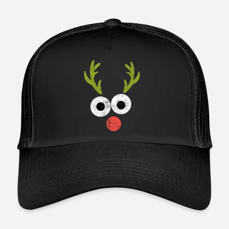 Reindeer Rudolph with the red nose Trucker Cap