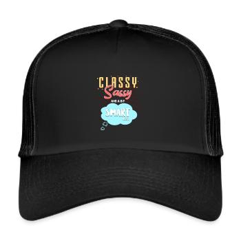 CLASSY, SASSY and a bit SMARTassy - Trucker Cap - black/black - Front